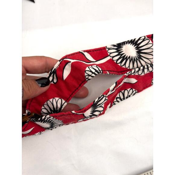 Vera Bradley Deco Daisy Sophie Fabric Shoulder Bag Houndstooth Retired - Picture 15 of 16